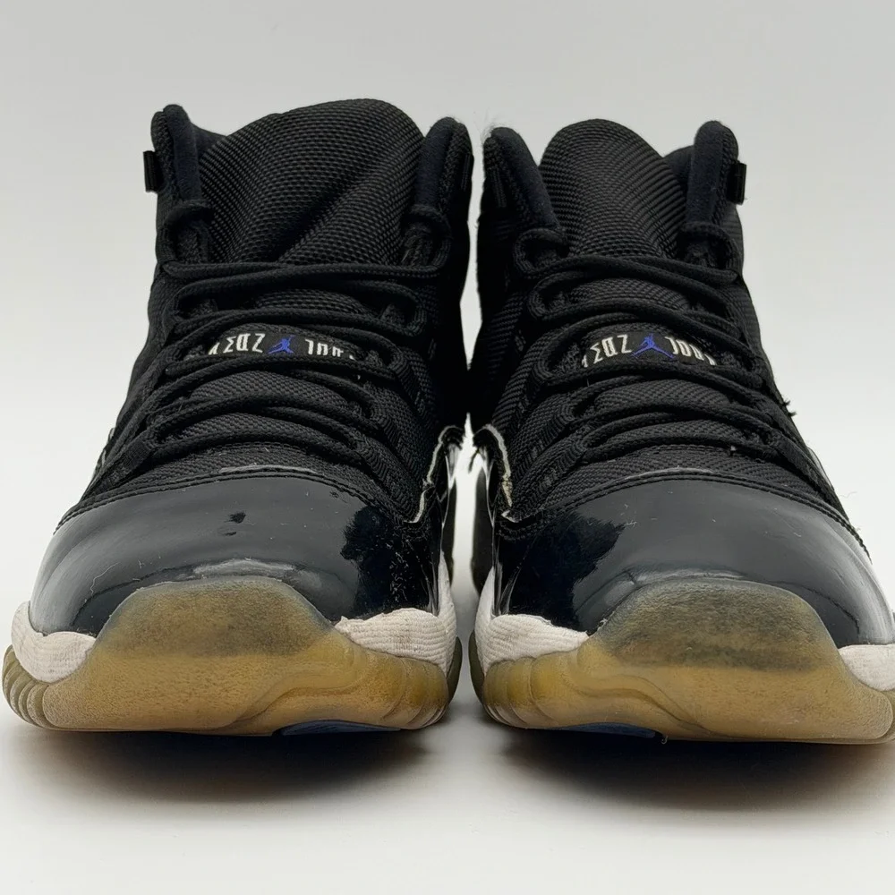 Jordan 11 Space Jam Black/Dark Concord-White 378038-003 Size 7Y 8.5W